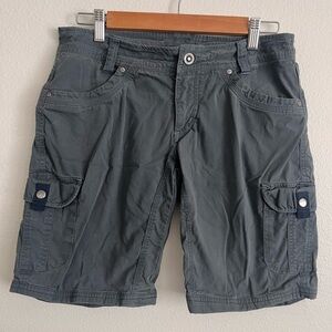 Kuhl Womens Splash Shorts Sz 6 Blue Gray Cargo Hiking Climbing 6084 Stretch
